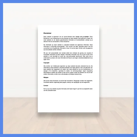 Disclaimer
